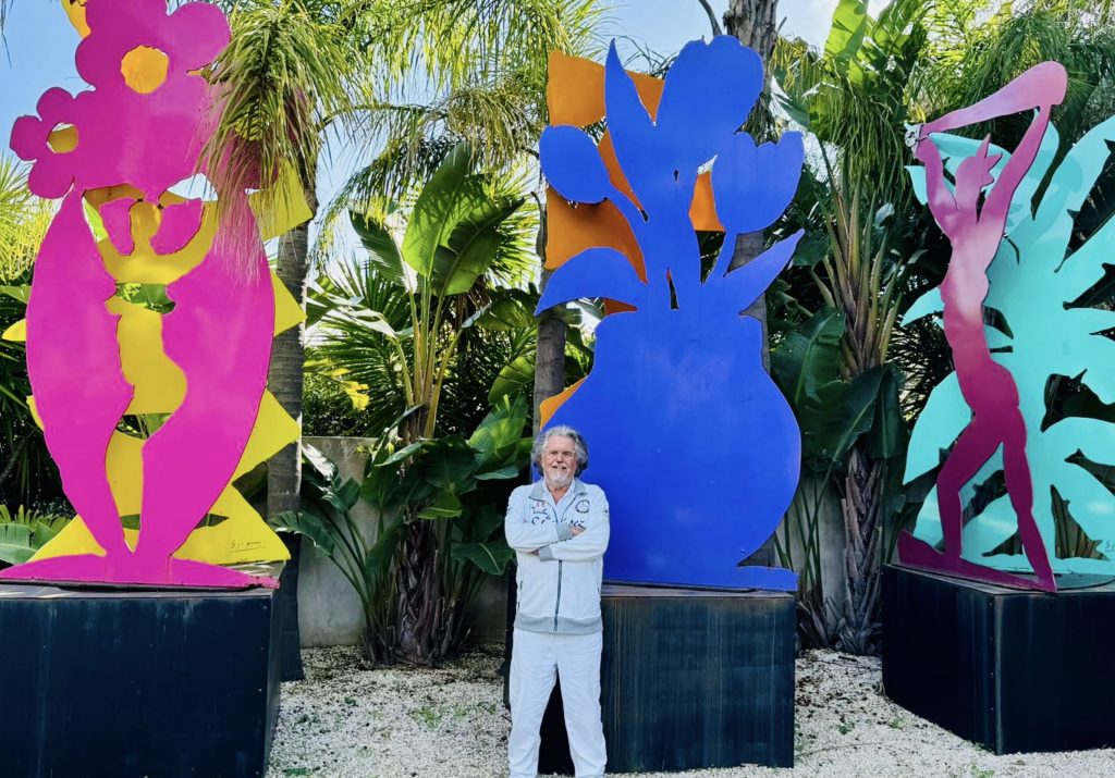 Stefan Szczesny with his Sculptures Studio Saint Tropez, © Stefan Szczesny
