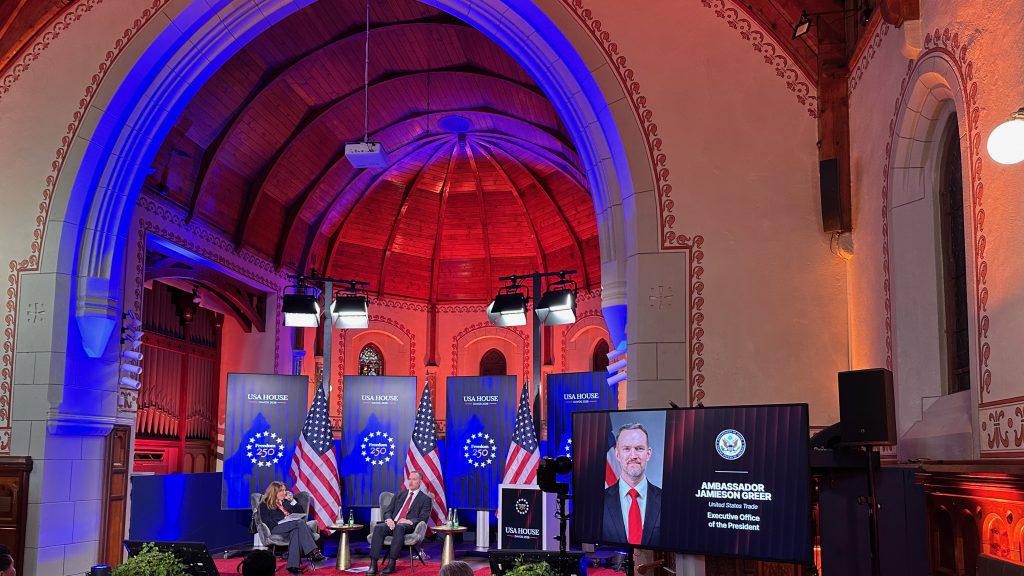 Geopolitische Präsenz: USA House „Freedom 250“ nutzt Kirche als nationales Schaufenster, Foto: Jana Kwiatkowski