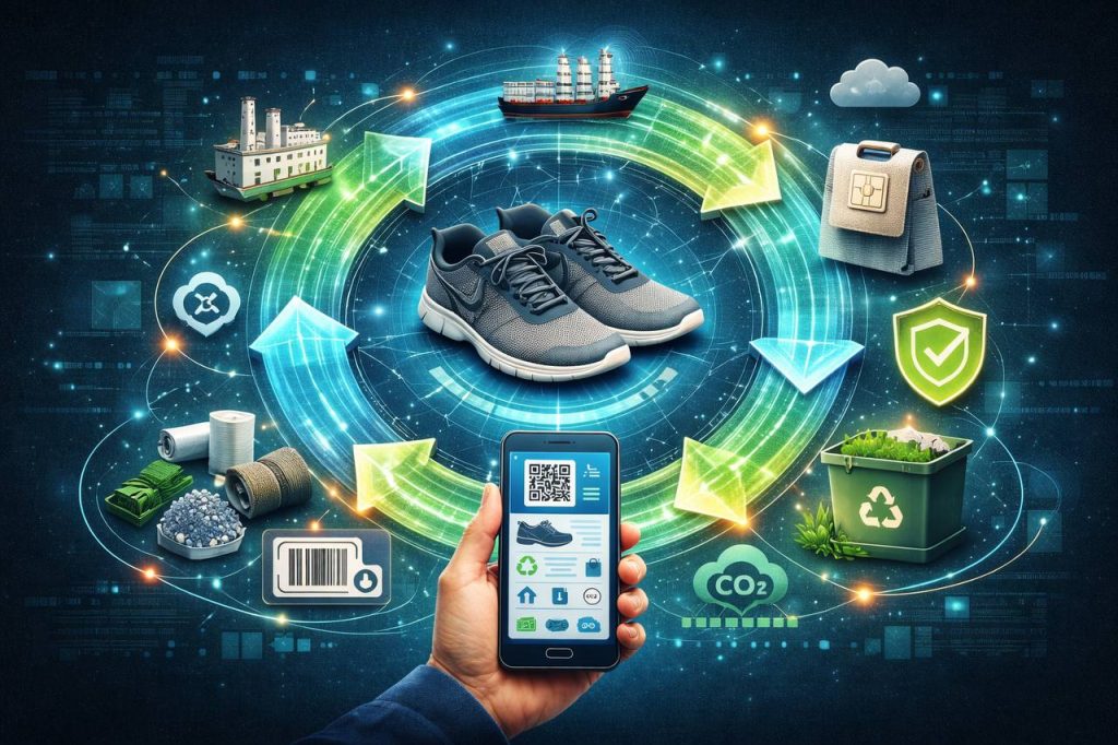 Symbolbild: Kreislauf statt Wegwerf – digitale Identität für Produkte, KI-generiert, © Christian Breier