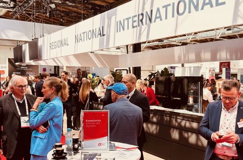 Der BVMW-Stand als zentraler Treffpunkt beim größten Mittelstandsevent des Jahres – Zukunftstag 2026. Foto: Jana Kwiatkowski