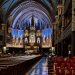 La Basilica Notre-Dame (Montréal) – die tiefblaue, mit goldenen Sternen übersäte Gewölbedecke der Basilika symbolisiert das Paradies. Foto: Jana Kwiatkowski