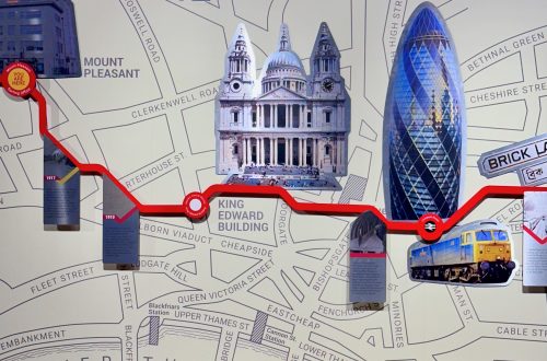 Londons verborgene Adern – auf diesen Schienen pulsierte fast ein Jahrhundert lang die Kommunikation der Metropole. Foto: Jana Kwiatkowski