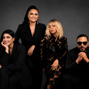 4 internationale Designer, von links nach rechts, Amna Inam, Izabela Mackenzie, Tawa Atanda, Cyril Wadie, Bild Christian Breier