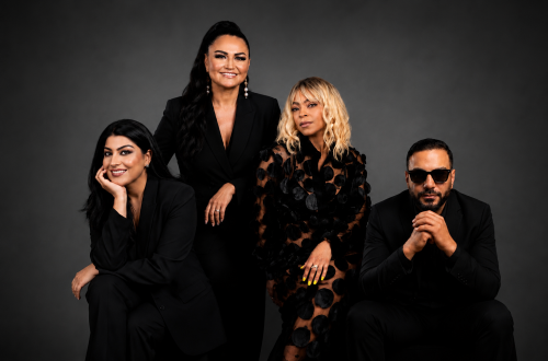 4 internationale Designer, von links nach rechts, Amna Inam, Izabela Mackenzie, Tawa Atanda, Cyril Wadie, Bild Christian Breier