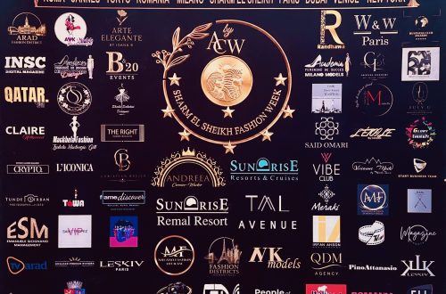 Offizielle Pressewand der Sharm El Sheikh Wand mit allen Partner-Logos, inklusive frame discover. Foto: Jana Kwiatkowski
